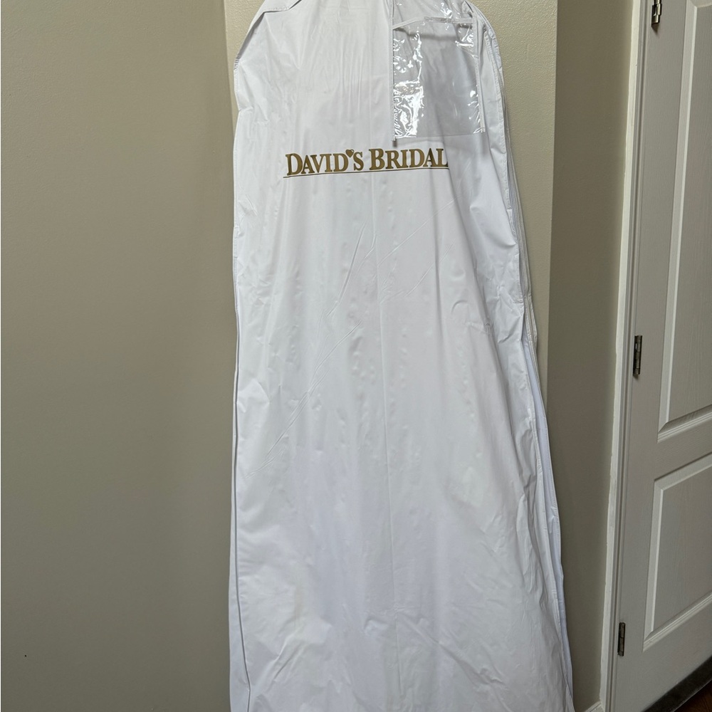 Davids Bridal | EUC Strapless Wedding Dress | 16 - Picture 2 of 11